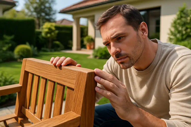 Exterior material samples for siding, decking, paint, and stone on a villa table